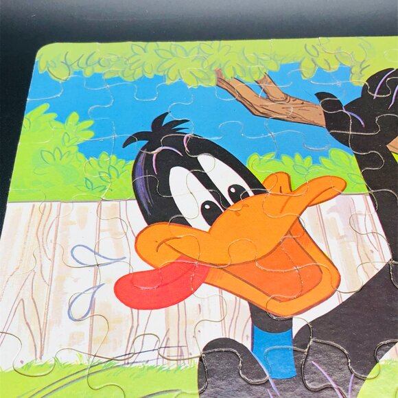 Vintage 1980 Looney Tunes Daffy Duck BBQ Jigsaw Puzzle 100 Large Pcs - COMPLETE - Picture 3 of 14